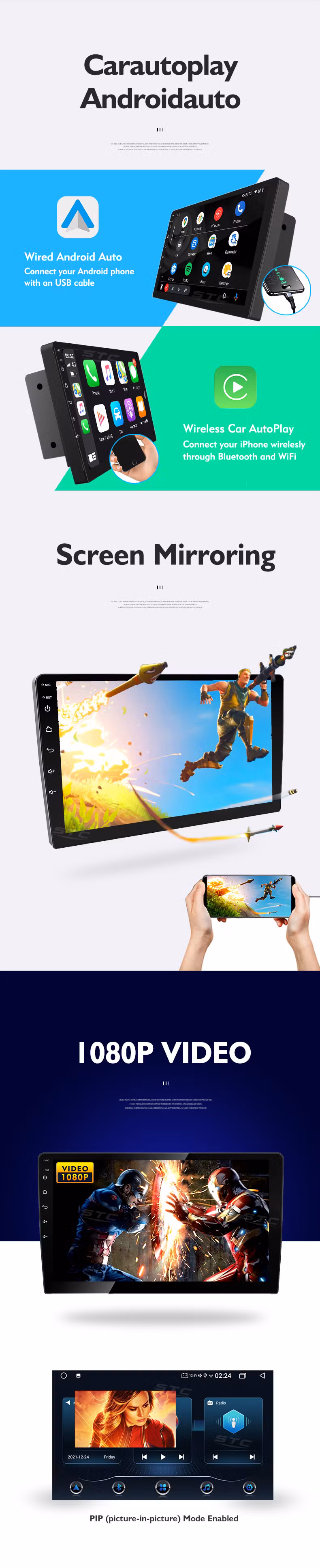 Hot Sale Products 9 Inch Car Video Android Audio GPS Stereo Radio Navigation System Audio Auto Electronics Video DVD Player