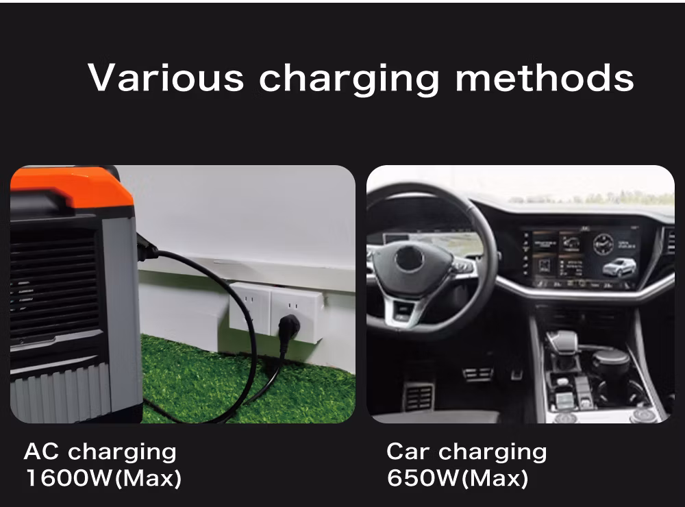 3000W Solar Generator Portable Power Bank Station with Stackable *6 Extra LiFePO4 Battery