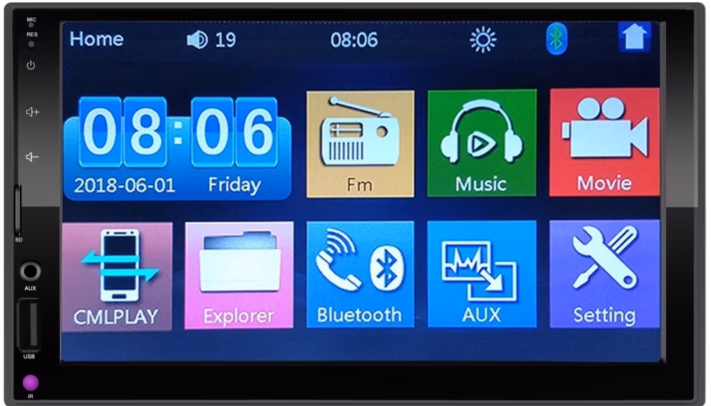 7 Inch Touch Screen Car MP5 Player Car Radio with Bluetooth SD