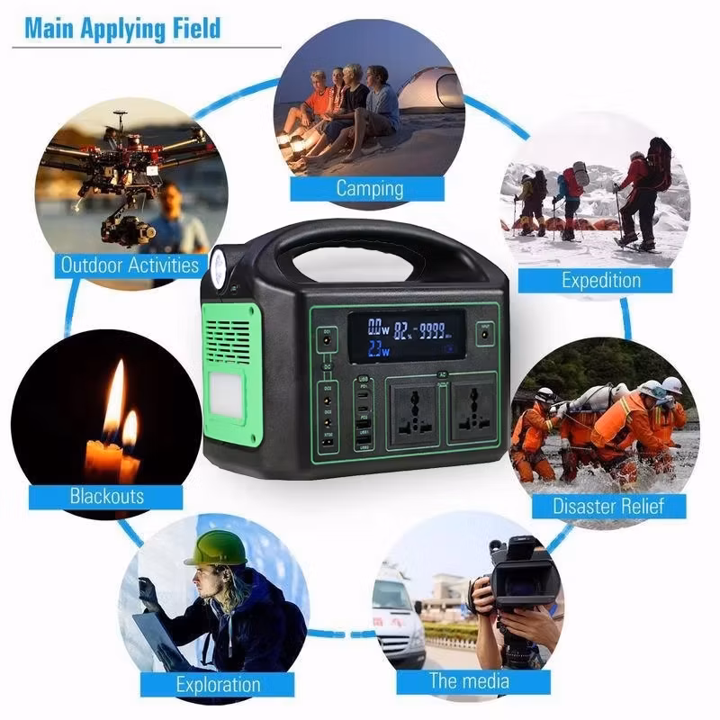 500W Portable Power Station – Reliable Backup Power for Outdoor Adventures and Emergencies