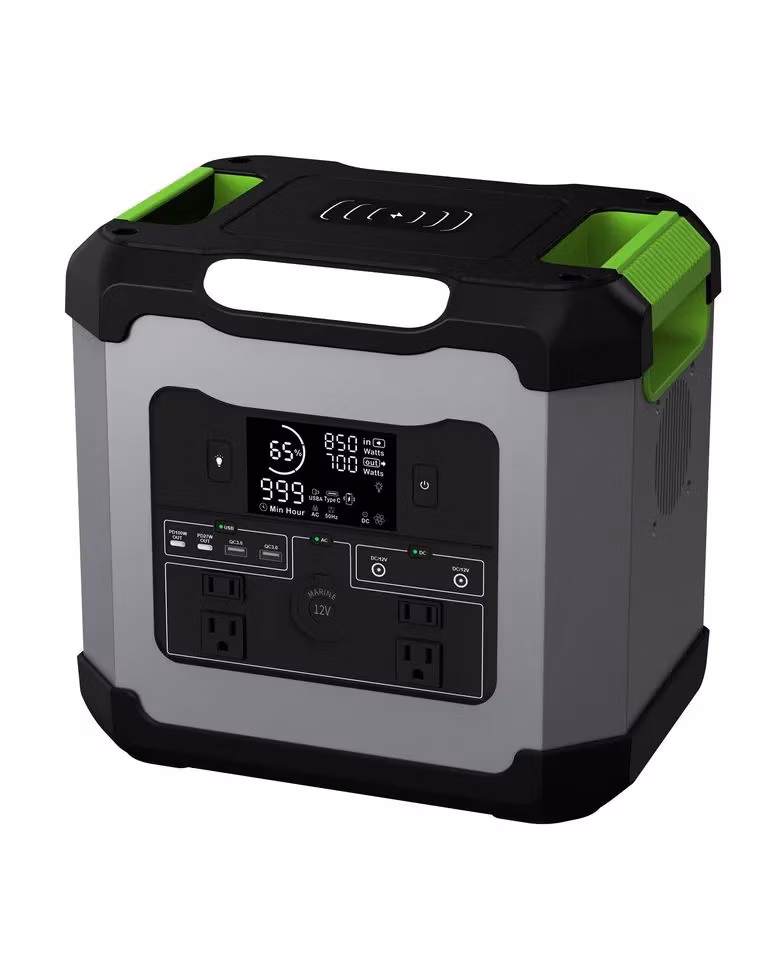 Large Capacity Lithium Battery Pack 1500W Portable Solar Generator 230V Power Station for Energy Home System Solar Energy System