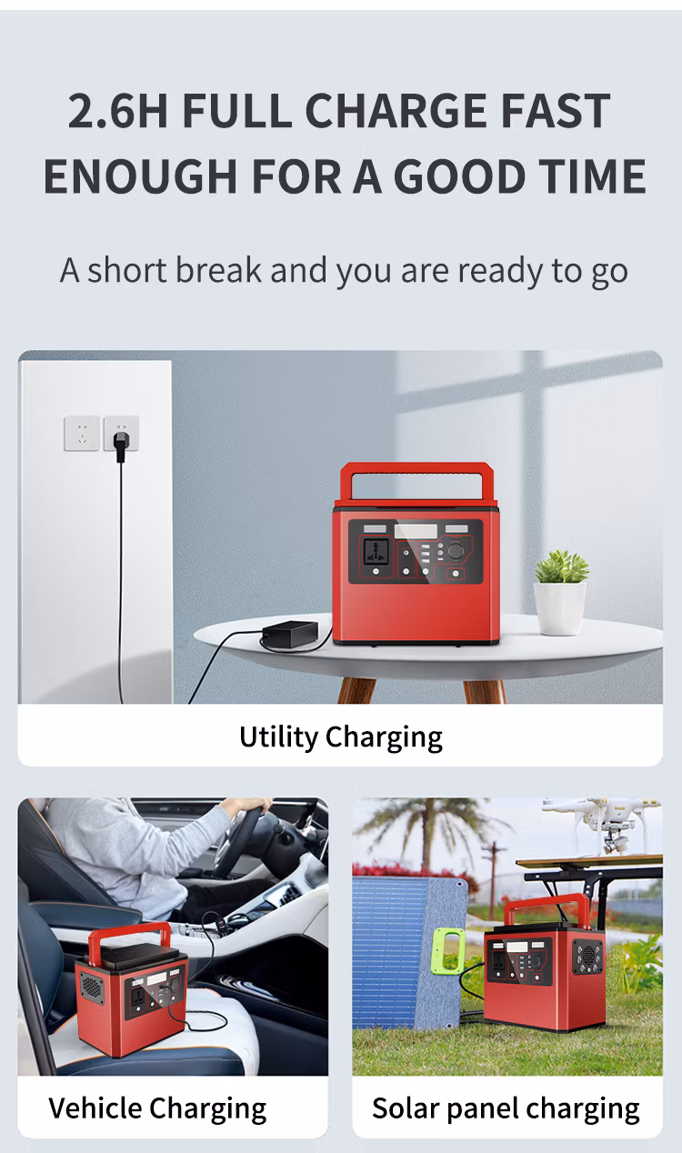 CE/FCC/MSDS/PSE/Un38.3/RoHS 15kg Powered Generator Portable Power Solar Station with Cheap Price A1000