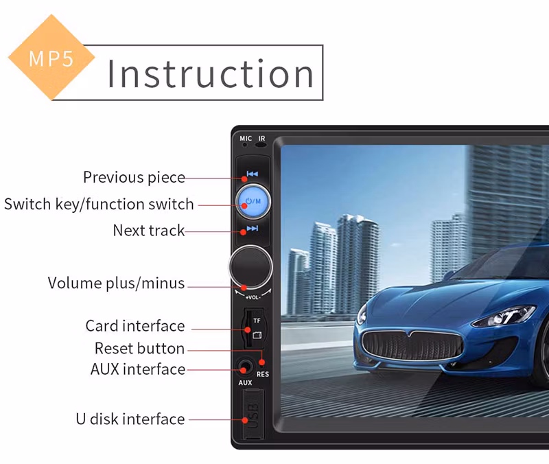 Universal Car Radio Multimedia Player Android Car DVD Player