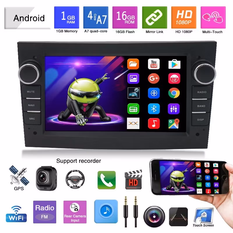 Car Accessories 7 Inch 2+32g FM Radio Navigation Audio System Android Multimedia Video Car DVD Player