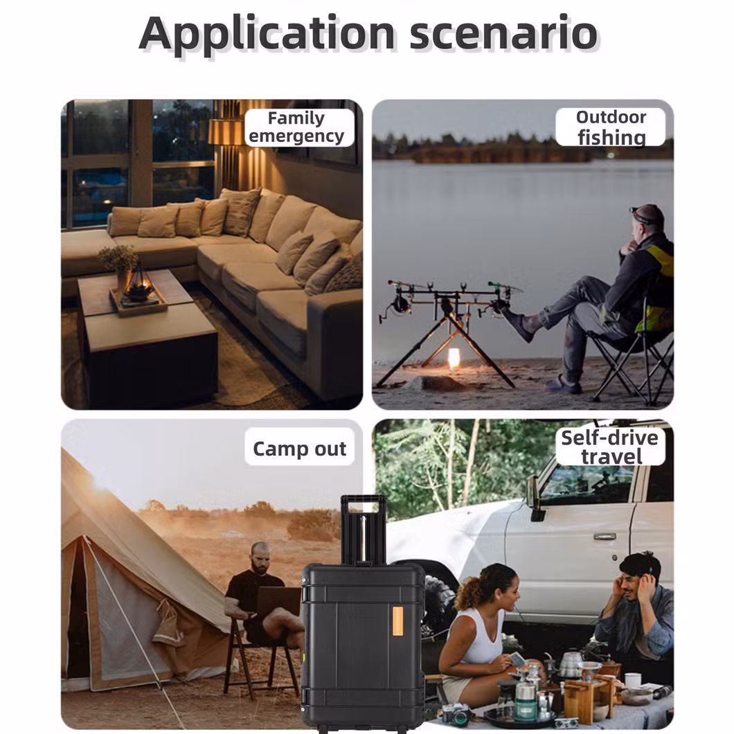 Mobile AC/DC Rechargeable 600W/3000W/4000W Outdoor Family Camp Lithium Battery UPS Power Portable Power Station