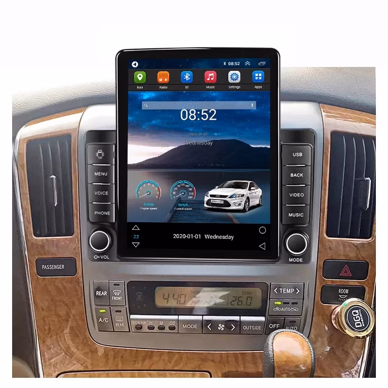 Android 13 Player Carplay 4G LTE Car Video Radio for Toyota Alphard 2002-2007 Multimedia GPS