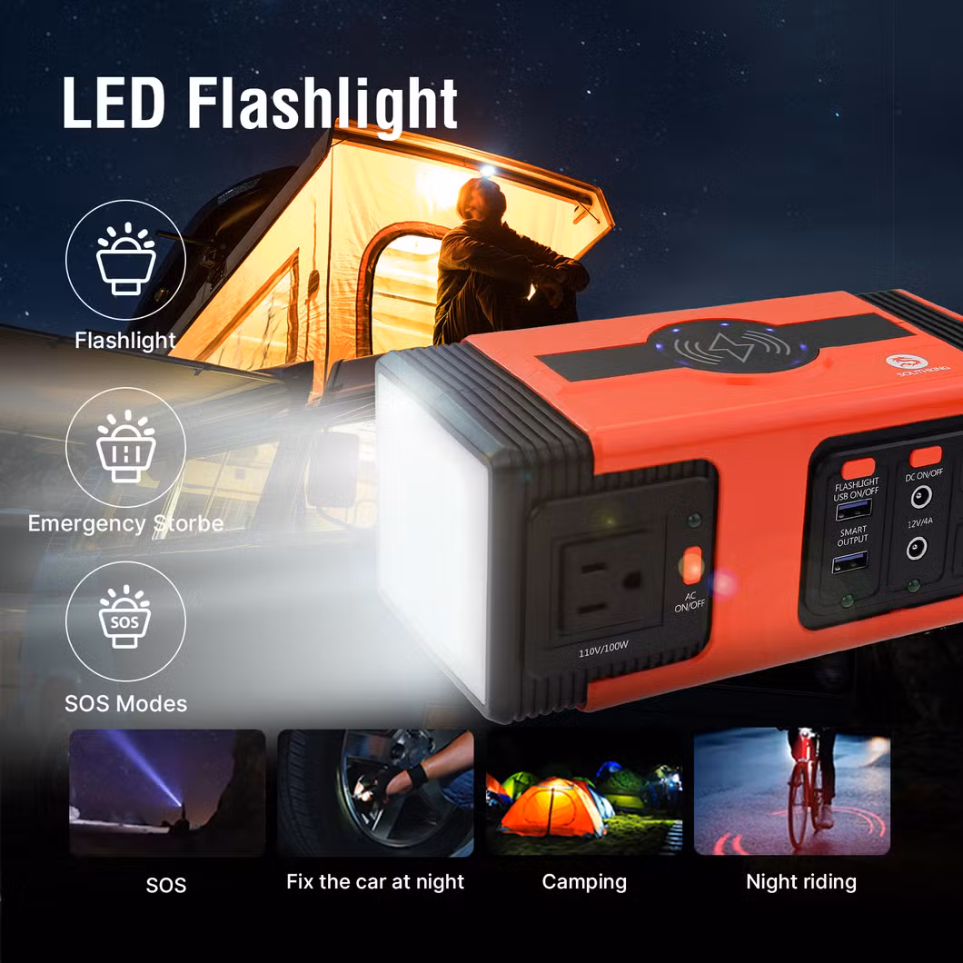 2024 Portable Power Bank Station Power Generator 100W for Camping Outdoor Car Power Station