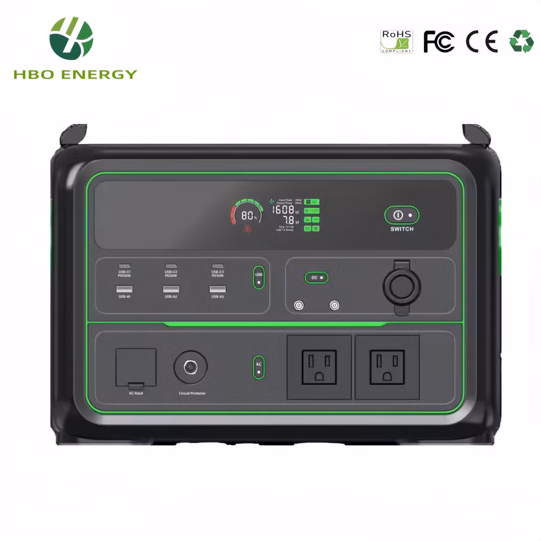 OEM/ODM 110V 230V 1000W Solar Charging Emergency AC/DC Power Supply Portable Power Station