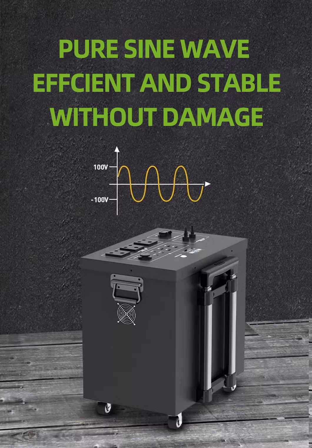 Factory Portable Power Station 2000W Lithium Battery UPS Bank Generator for Home Outdoor Camping