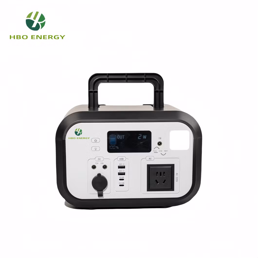 Hbo Solar AC Charging Generator Lithium Battery Outdoor Camping Emergency Backup Camping Portable Power Station