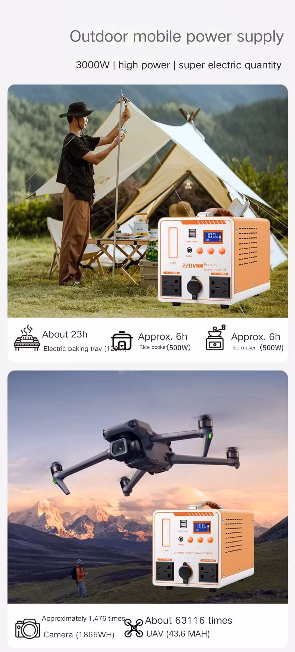 2000W Portable Power Station for Outdoor Adventures