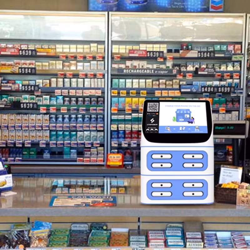 2025 New 8 Slots Shared Power Bank 5000mAh Sharing Power Bank Rental Sharing Station Portable Charger for Store Hotels Hospitals