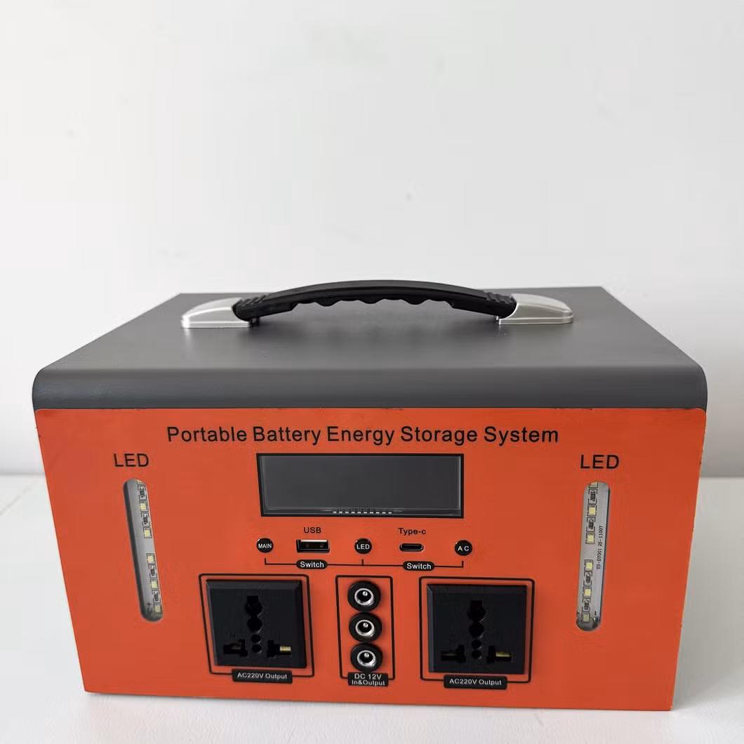 Portable Power Station 300W 500W Solar Generator Emergency Power Supply with Solar Panels 45W