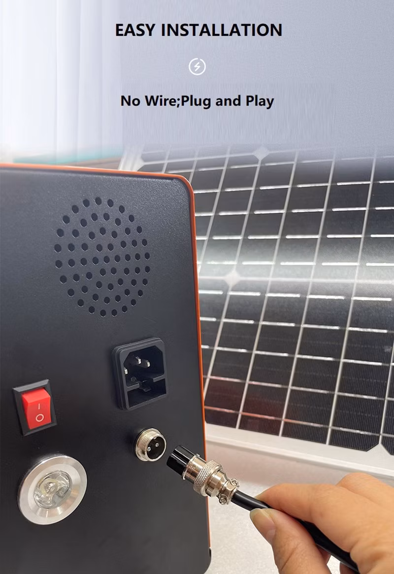 DC12V/AC220V Multi-Function 300W 500W Solar Generator Portable Power Charging Station