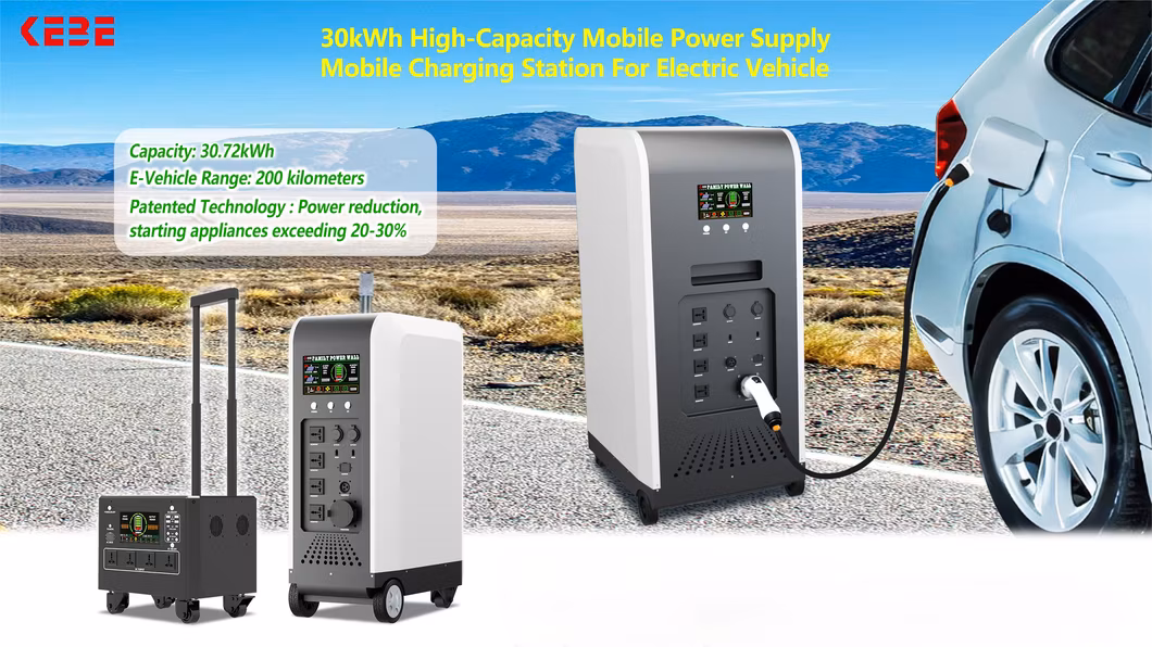 Kebe Newly 5kwh10kwh20kwh30kwh Portable Push-Pull Energy Storage Power Supply Charging Station for Electric Vehicle Portable Power Bank Solar Power System