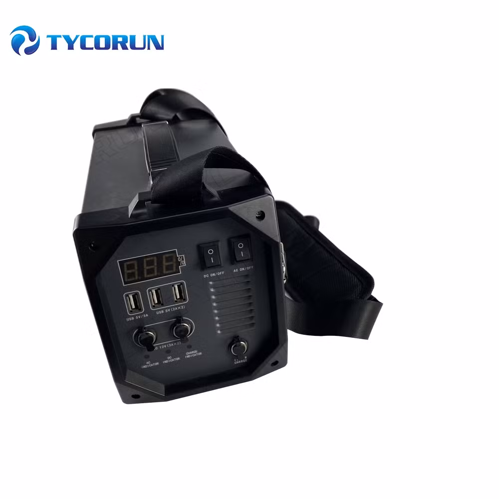 Tycorun Portable Battery Power Station LED Display Solar Mini Generator Power Bank Lithium Battery 600W