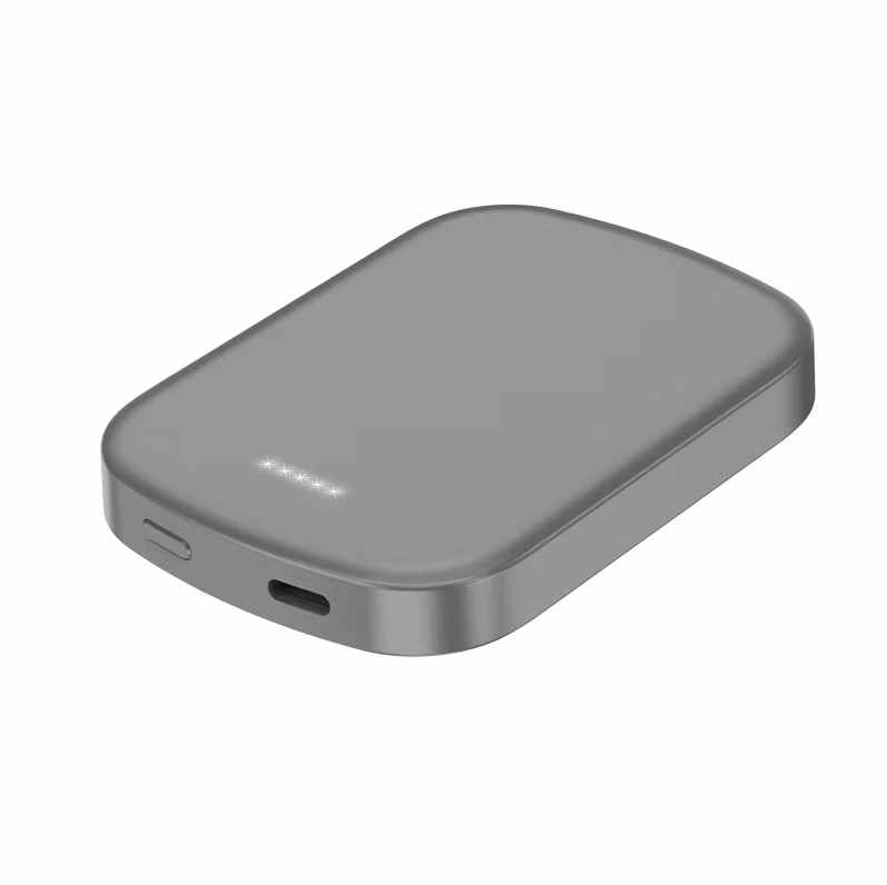 Hot 5000mAh Selling Support Fast Charging Wireless Charging Magnetic Rental Power Bank CE FCC Rosh Kc Pet Charging Treasure