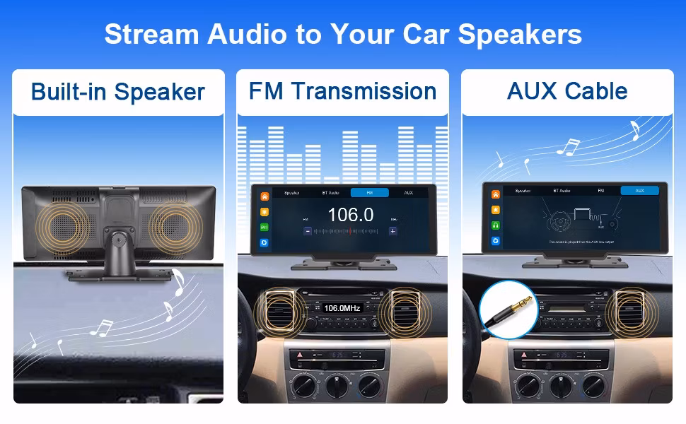 Rh-W515 10.26 Inch Touch Screen Carplay Android Auto Bluetooth Multimedia Player Car Video