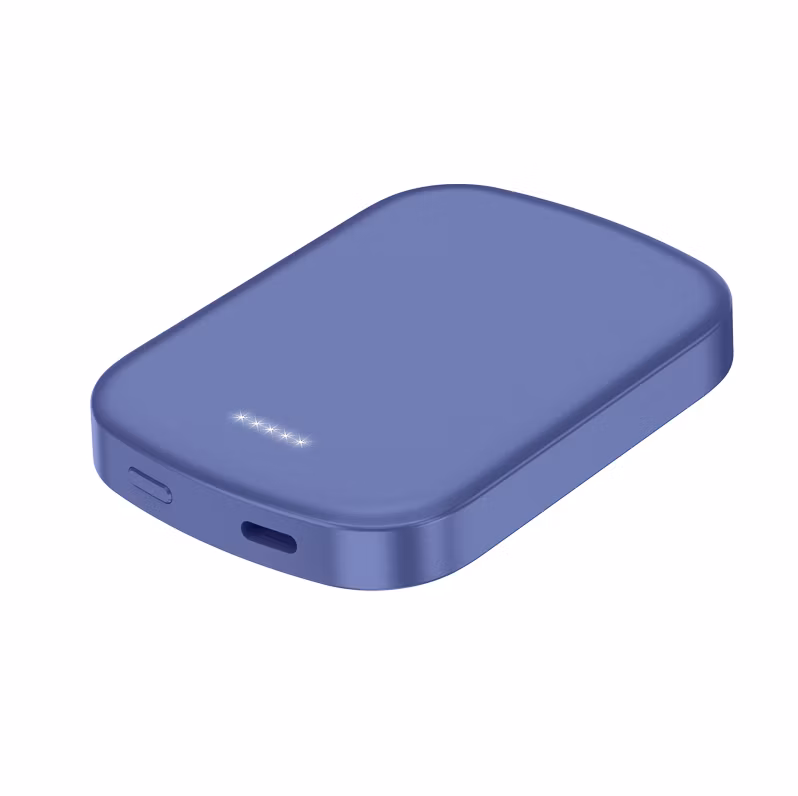 Hot 5000mAh Selling Support Fast Charging Wireless Charging Magnetic Rental Power Bank CE FCC Rosh Kc Pet Charging Treasure