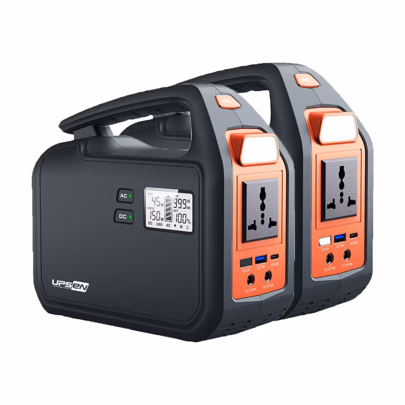 150W Portable Power Station with Solar Panel Home Outdoor 110V 220V Power Banks Solar Charging Station