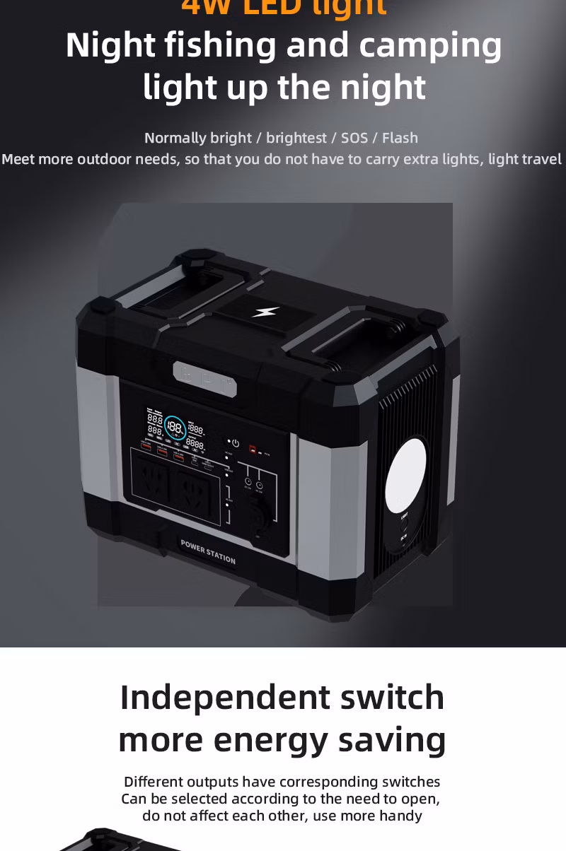 Electric Generators Portable Power Station 1000W High Lithium Battery Power