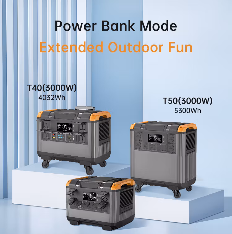 Hot Selling 3000W LiFePO4 Home Use Rechargeable Portable Power Station Generator for Outdoor Camping