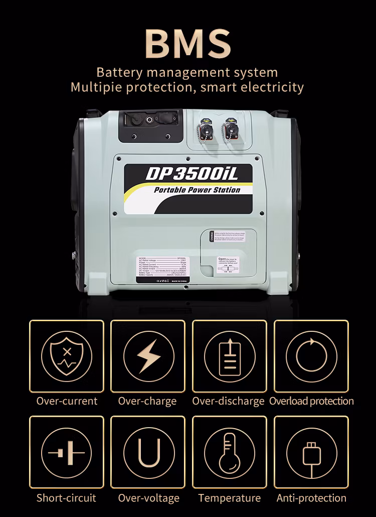 3kw 3.5kw 2688wh LiFePO4 Battery UPS Function Portable Power Station