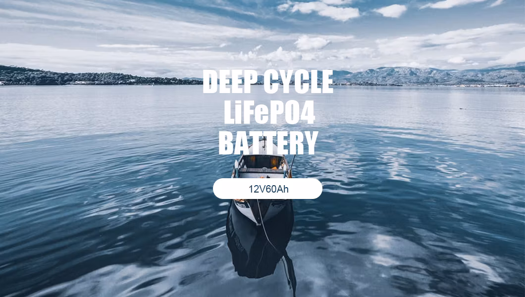 12V 60ah LiFePO4 Lithiumli-Ion Battery Built-in 100A BMS and Grade a Cells Max. 800W Load Power for Solar Home, RV, off-Grid