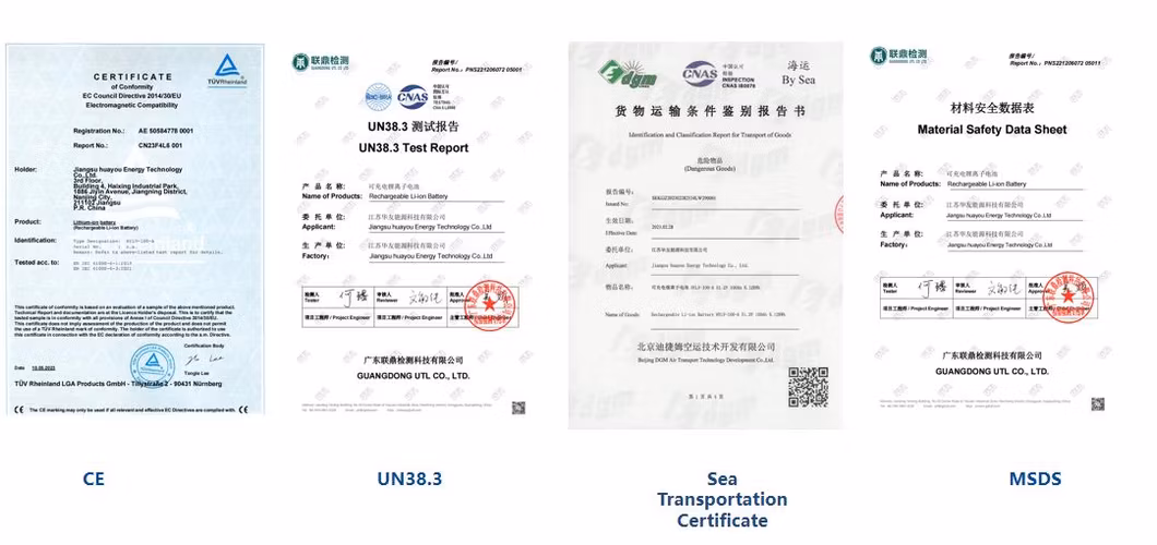 Factory 12V 24V 48V Rechargeable Lithium Iron LFP LiFePO4 Solar Battery Portable Power Station RV Golf Car Forklift Solar System Energy Storage Battery
