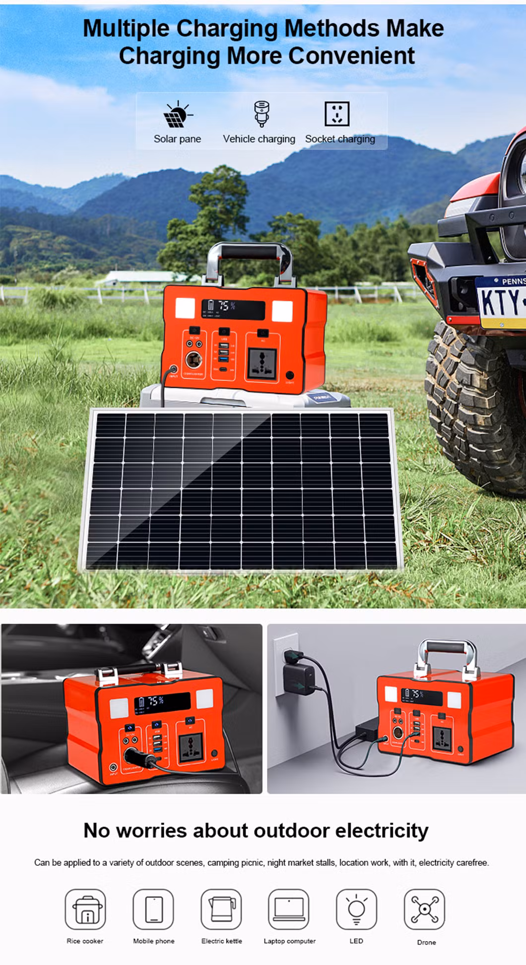 Good Price 3 Years Solar System Wholesale Global Sources 1000W Solar Power Station