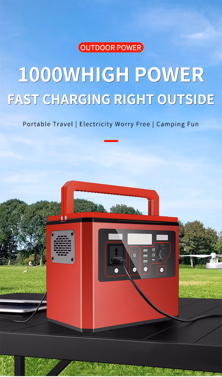 CE/FCC/MSDS/PSE/Un38.3/RoHS 15kg Powered Generator Portable Power Solar Station with Cheap Price A1000