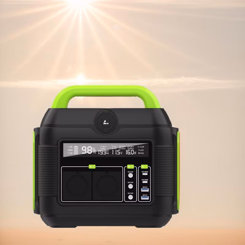 Portable 220V 600W Outdoor Camping Energy Storage Mobile Generator Emergency Charger Solar Power Supply Station Power Bank for Outdoor