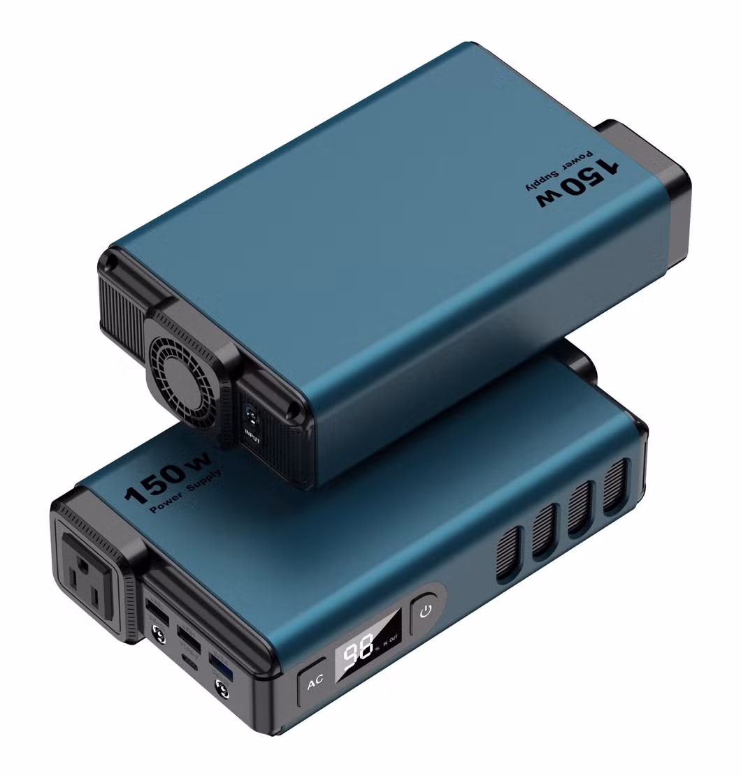 OEM Portable Laptop Charger 32000mAh 150wh Portable Power Bank 150W AC Outlet Outdoor Lithium Charging Station