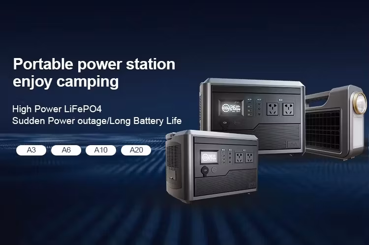 Outdoor Portable Camping Solar Energy System 300W 600W 1000W 2000W LiFePO4 Battery Power Stations