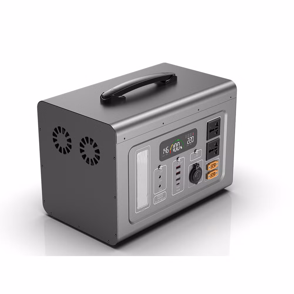Price Portable 110V 220V LiFePO4 Battery Power Bank Power Station 1000W 1500 with Solar Panel