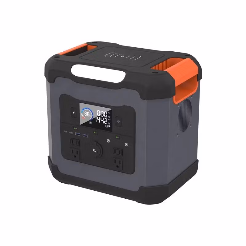 Large Capacity Lithium Battery Pack 1500W Portable Solar Generator 230V Power Station for Energy Home System Solar Energy System