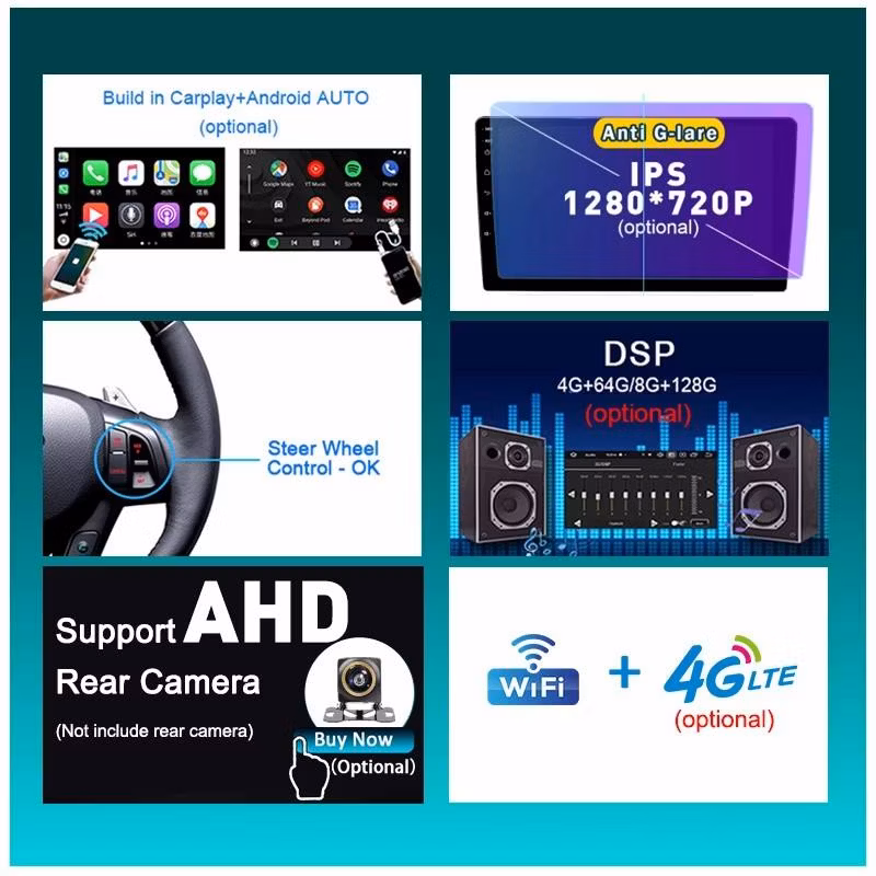 Universal 9 Inch 10inch Car Player Audio GPS Navigation System Touch Screen Auto Electronics Android Car Player Radio