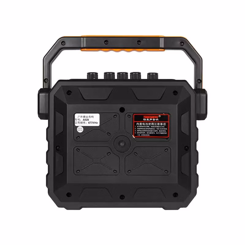 Two Way High Power Output Audio Box 5.25 Inch Woofer with Tweeter LED Light Portable Bluetooth Wireless Speakers for Party with Wireless Microphone