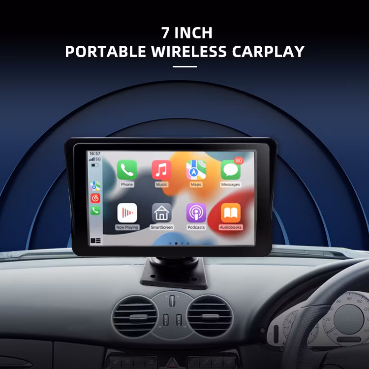 Wemaer 7 Inch Screen Wireless Carplay Car Multimedia Player GPS Navigation Universal Portable Car Radio Airplay Mirror Carplay
