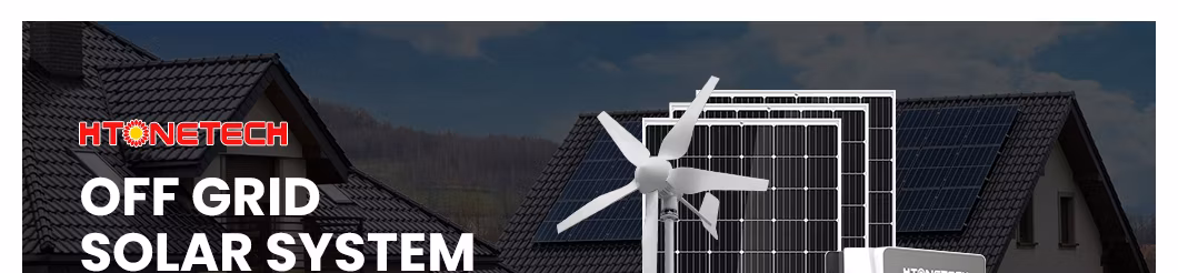 Htonetech 5kw off Grid Solar Power System Portable China 5kwh 10kwh 520W Monocrystalline Silicon Solar Panels 250 kVA Silent Diesel Generator Solar Power Hybrid
