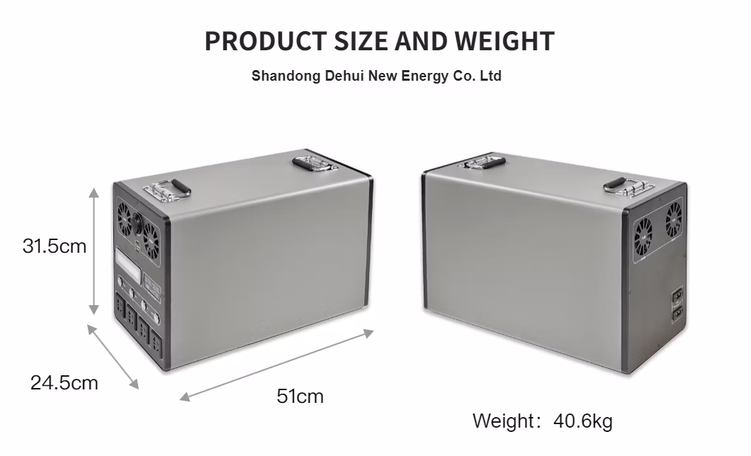 Dh 2000W 3000W Lithium Battery Car Rechargeable Portable Mobile Solar Power Station