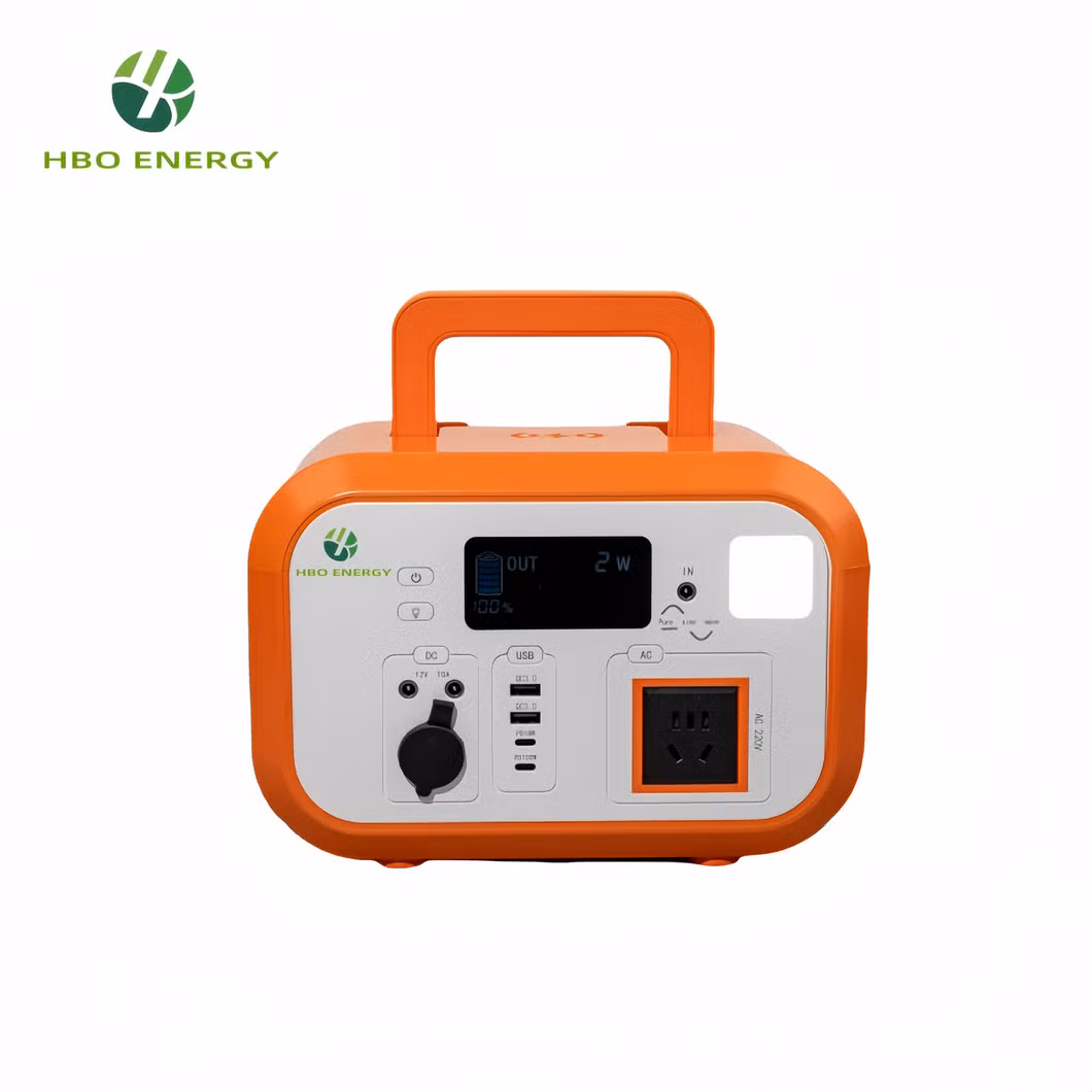 Hbo Solar AC Charging Generator Lithium Battery Outdoor Camping Emergency Backup Camping Portable Power Station