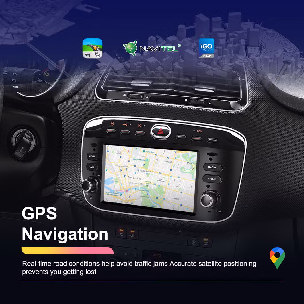 Punto10-16 Series Car Central Control Touch Screen 6.2 Inch/7 Inch Frame Integrated Replaceable Android Touch Screen System Android GPS DVD Player