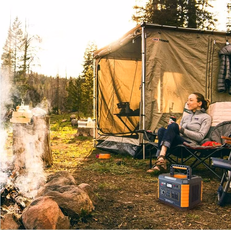 USB AC Charger Outdoor Camping Energy Storage Mobile Generator Portable Emergency 800W Solar Power Supply Station Car Power Bank