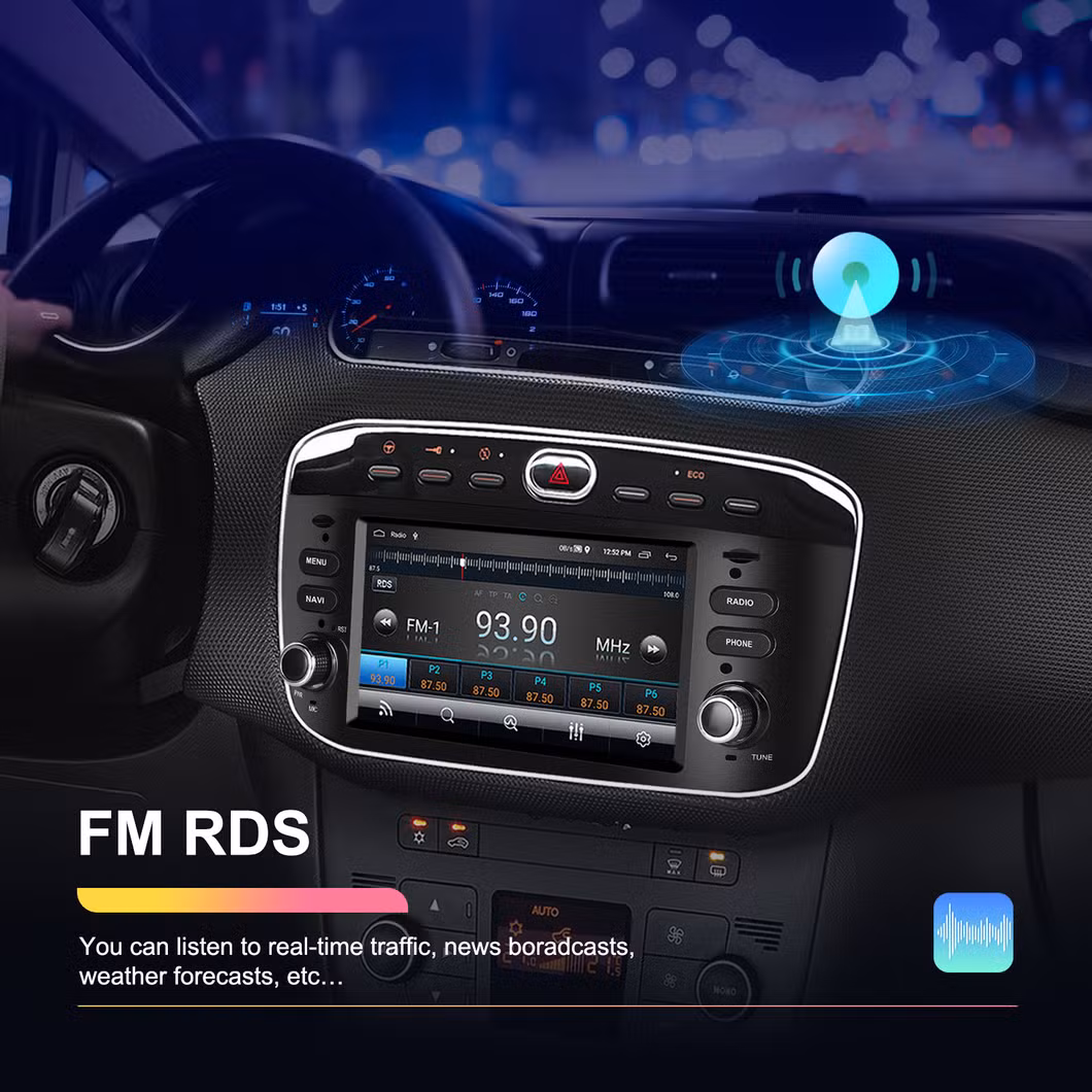 Punto10-16 Series Car Central Control Touch Screen 6.2 Inch/7 Inch Frame Integrated Replaceable Android Touch Screen System Android GPS DVD Player