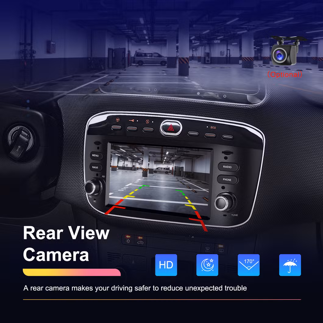 Punto10-16 Series Car Central Control Touch Screen 6.2 Inch/7 Inch Frame Integrated Replaceable Android Touch Screen System Android GPS DVD Player