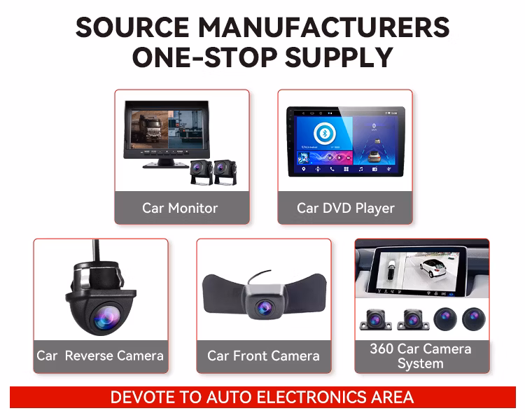 Wemaer OEM T5 Car Navigation Camera Car 360 720p 1080P GPS Bt Touch Android 10 Screen Dash DVD Player Auto 360 Car Camera System