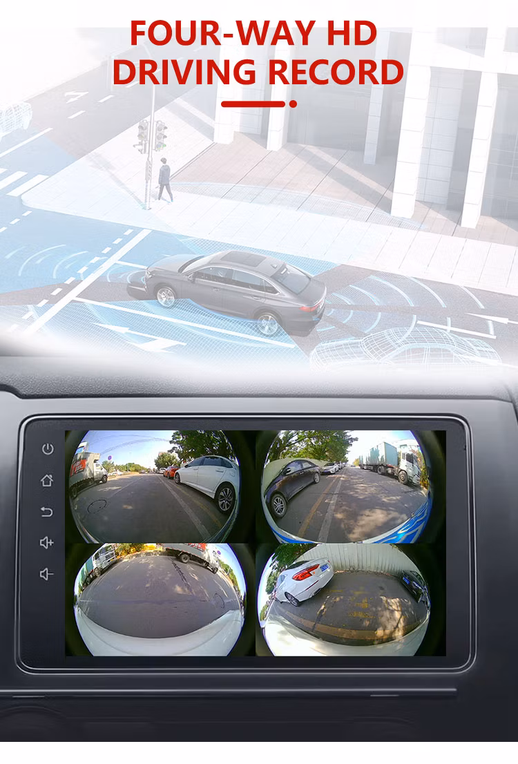 Wemaer OEM T5 Car Navigation Camera Car 360 720p 1080P GPS Bt Touch Android 10 Screen Dash DVD Player Auto 360 Car Camera System