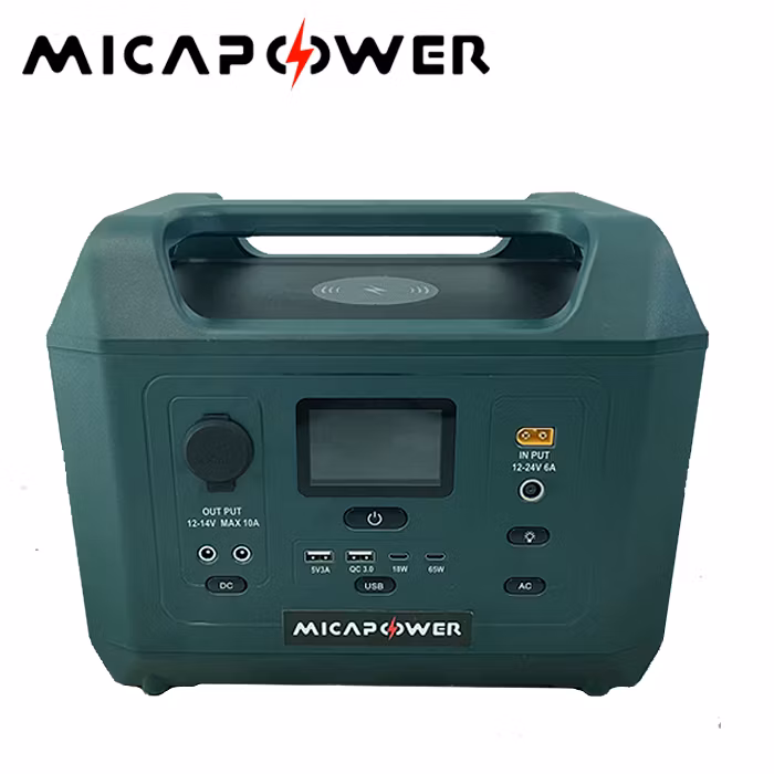 Mica Portable Power Station for Outdoor Activities with AC USB-C Pd Outlet for Camping and Hiking Emergency Backup Solar Portable Power Station