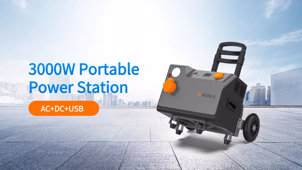 Lithium Battery Power Generator Mobile Charger USB 3000W 3kw Rechargeable Solar Portable Power Station for Home Outdoor Camping Emergency